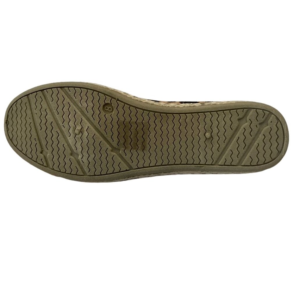 Wild Diva Women's Leopard Print Closed Toe Espadrille Casual Slip-on Flats - Picture 9 of 9